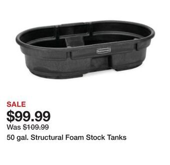 Tractor Supply Company 50 gal. structural foam stock tanks offer