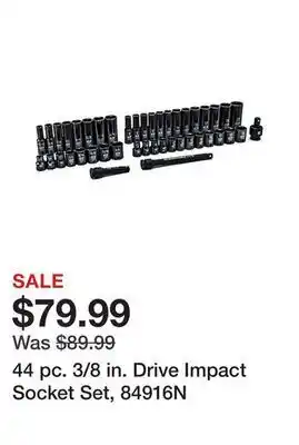 Tractor Supply Company 44 pc. 3/8 in. drive impact socket set, 84916n offer