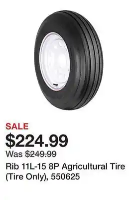 Tractor Supply Company Rib 11l-15 8p agricultural tire (tire only), 550625 offer