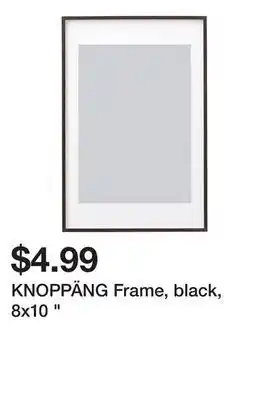 Ikea Knoppäng frame, black, 8x10 " offer
