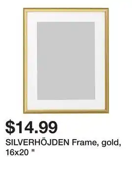 Ikea Silverhöjden frame, gold, 16x20 " offer