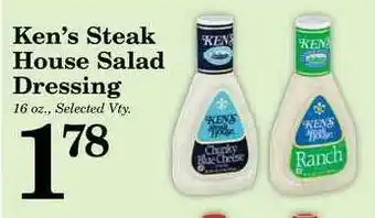 Harvest Foods Ken's Steak House Salad Dressing offer