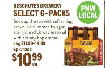New Seasons Market Deschutes Brewery Select 6-packs offer