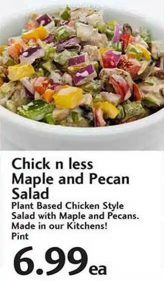 Sunset Foods Chick N Less Maple And Pecan Salad offer