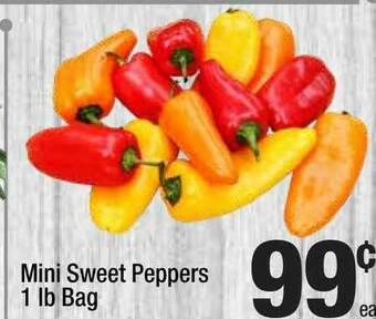 Super King Markets Mini Sweet Peppers 1 Lb Bag offer