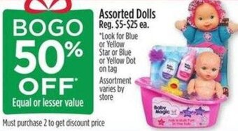 Dollar General Assorted Dolls offer