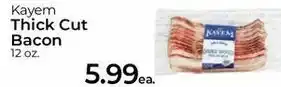 Roche Bros Thick Cut Bacon 12 oz offer