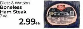 Roche Bros Boneless Ham Steak 7 oz offer