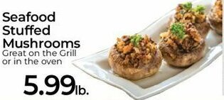 Roche Bros Seafood Stuffed Mushrooms offer