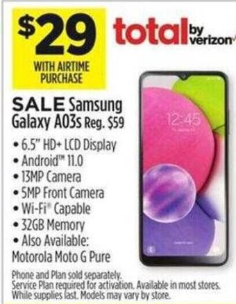Dollar General Samsung Galaxy A03s offer