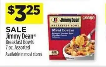Dollar General Jimmy Dean Breakfast Bowls 7 oz. offer