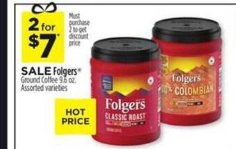 Dollar General Folgers ground coffee offer