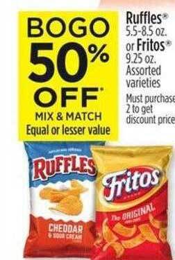 Dollar General Ruffles or fritos offer