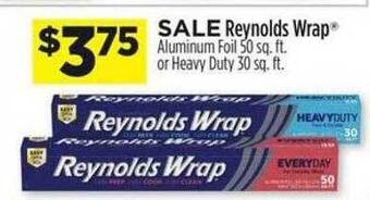 Dollar General Reynolds wrap aluminum foil or heavy duty offer