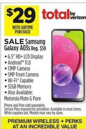 Dollar General Samsung galaxy a03s offer