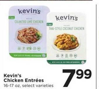 Cub Foods Kevin's chicken entrées offer