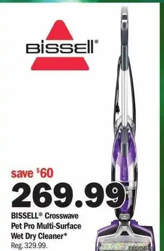 Meijer Bissell crosswave pet pro multi-surface wet dry cleaner offer