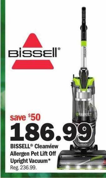 Meijer Bissell cleanview allergen pet lift off upright vacuum offer