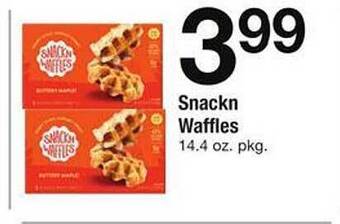 Safeway Snackn waffles offer