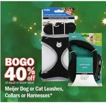 Meijer Meijer dog or cat leashes, collars or harnesses offer