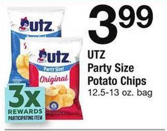 Safeway Utz party size potato chips offer