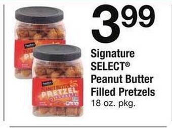 Safeway Signature select peanut butter filled pretzels offer