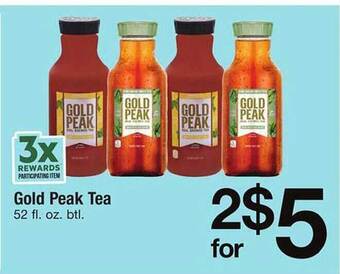 Safeway Gold peak tea offer