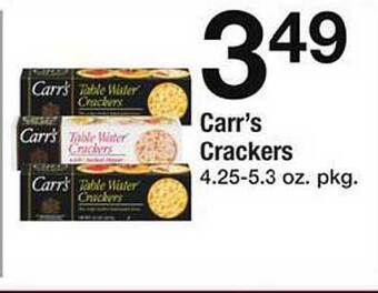 Safeway Carr's crackers offer