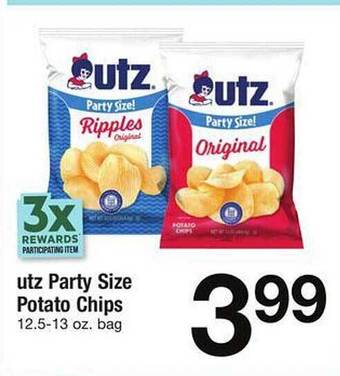Safeway Utz party size potato chips offer