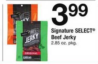 Safeway Signature select beef jerky offer