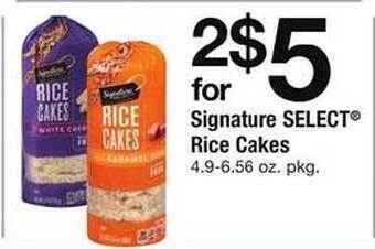 Safeway Signature select rice cakes offer