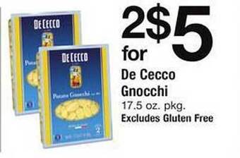 Safeway De cecco gnocchi offer
