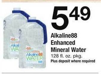Safeway Alkaline88 enhanced mineral water offer