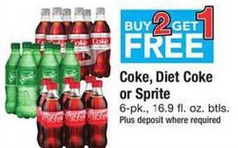 Safeway Coke, diet coke or sprite offer
