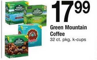 Safeway Green mountain coffee offer