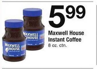 Safeway Maxwell house instant coffee offer