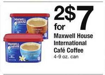 Safeway Maxwell house international café coffee offer