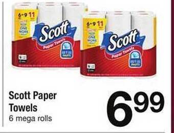 Safeway Scott paper towels offer