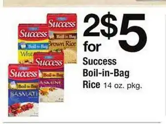 Safeway Success boil-in-bag rice offer