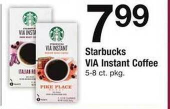 Safeway Starbucks via instant coffee offer