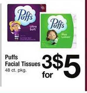 Safeway Puffs facial tissues offer