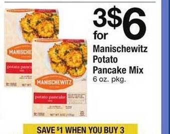 Safeway Manischewitz potato pancake mix offer