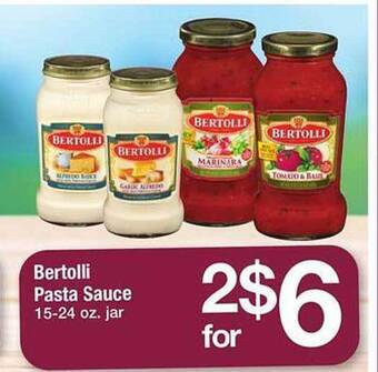 Safeway Bertolli pasta sauce offer