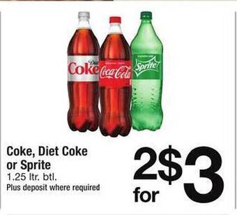 Safeway Coke, diet coke or sprite offer