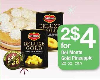 Safeway Del monte gold pineapple offer