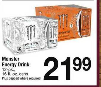 Safeway Monster energy drink offer