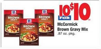 Safeway Mccormick brown gravy mix offer