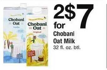 Safeway Chobani oat milk offer