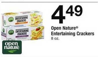 Safeway Open nature entertaining crackers offer