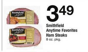 Safeway Smithfield anytime favorites ham steaks offer
